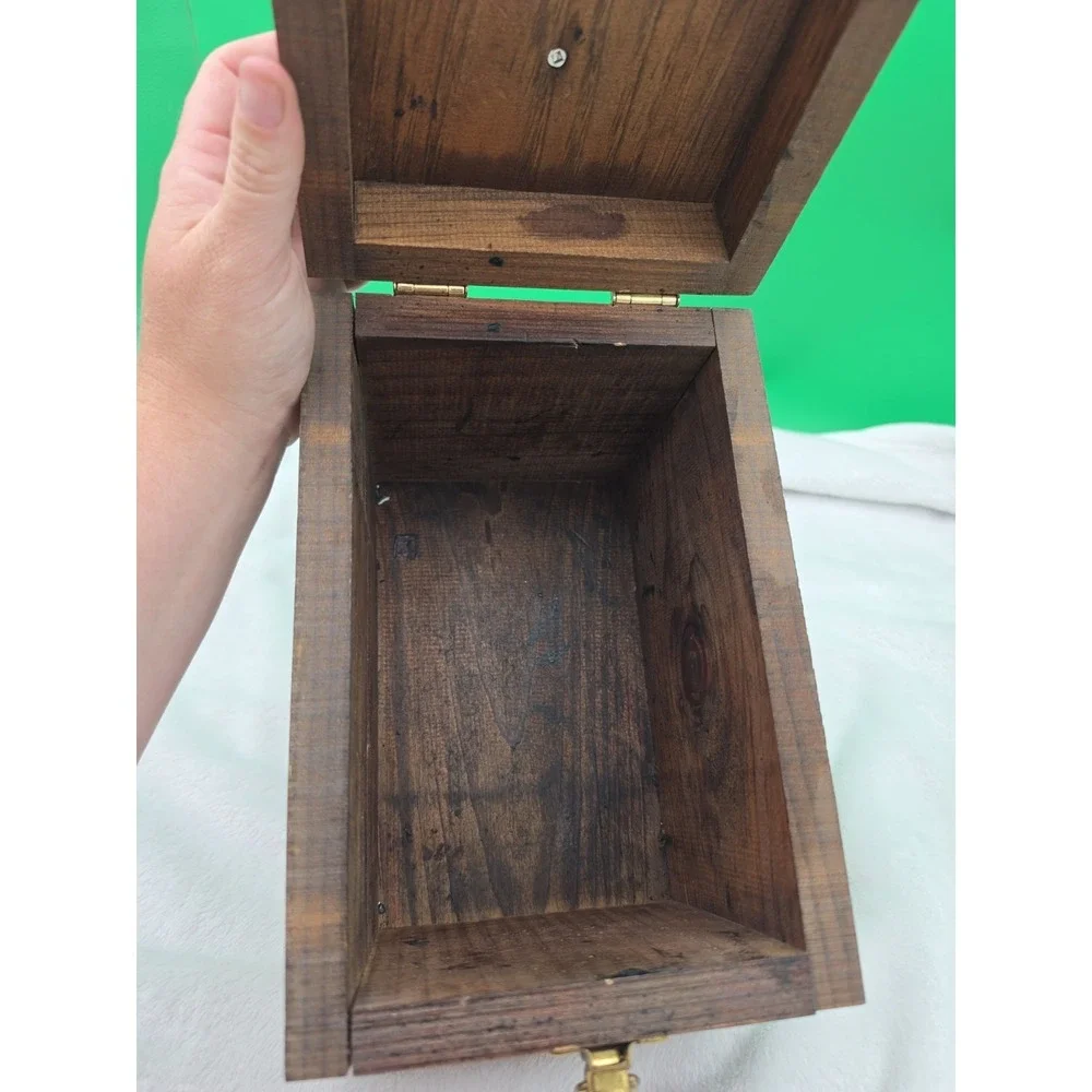 Wooden Shoe Shine Box VTG